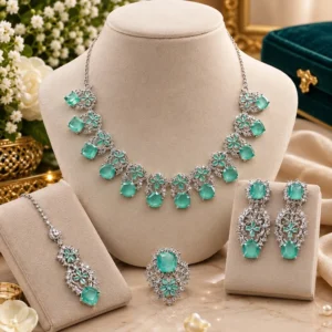 Aqua Floral Set - Roop Collection