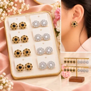 Floral Stud Earrings - Roop Collection