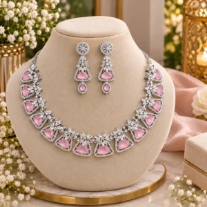 Pink Zircon Set - Roop Collection