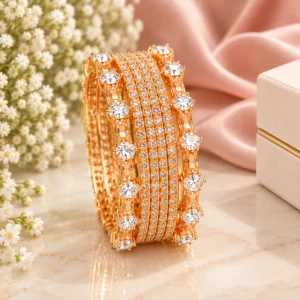 Rose Gold Bangles - Roop Collection