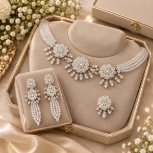 Silver Pearl Set - Roop Collection